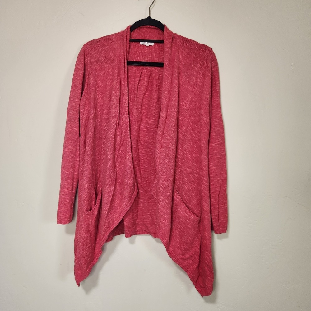 Eileen‎ Fisher Pink Cardigan Linen Blend Women's Size Large Pockets